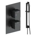 Vasca Cosmo Square Shower Valve & Kit Pack 2 - Matt Black - 0