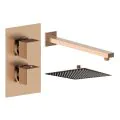 Vasca Cosmo Square Shower Valve & Kit Pack 1 - Brushed Bronze - 0