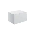 Vasca Scuro 600mm Wall Hung Storage Drawer - White Marble - 0