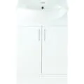 Vasca Idro 655mm Basin Unit & Basin - White Gloss - 0