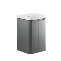 Vasca Aquino 500mm 2 Door Floor Standing Cloakroom Basin Unit - Matt Grey - 0