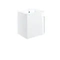 Vasca Rapallo 510mm Wall Hung Unit Inc. Basin - White Gloss  - 0