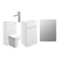 Vasca Forte 510mm F/S Furniture Pack - White Gloss w/Chrome Finishes - 0