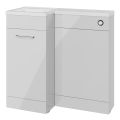 Vasca Fino 900mm Furniture & BTW WC Pack - Grey Gloss (LH) - 1