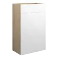 Vasca Liscio 500mm Standard WC Unit - White Gloss (Oak Cab) - 0