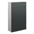 Vasca Liscio 500mm Slim WC Unit - Matt Graphite Grey (Grey Cab) - 0