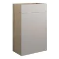 Vasca Liscio 500mm Standard WC Unit - Matt Dove Grey (Oak Cab)  - 0