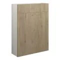 Vasca Liscio 600mm Slim WC Unit - Havana Oak (Grey Cab) - 0