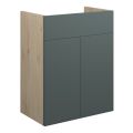 Vasca Liscio 500mm Standard Basin Unit - Matt Green (Oak Cab)  - 0