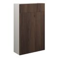 Vasca Liscio 500mm Slim WC Unit - Warm Walnut (Grey Cab)  - 0