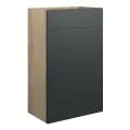Vasca Salto 500mm Standard WC Unit - Matt Graphite Grey (Oak Cab) - 0