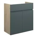 Vasca Salto 600mm Standard Basin Unit - Matt Green Camo (Oak Cab) - 0