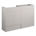 Vasca Liscio 1236mm Standard Basin & WC Unit Pack - Matt Dove Grey (Oak Cab)  - 0