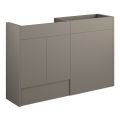 Vasca Liscio 1236mm Standard Basin & WC Unit Pack - Matt Stone (Grey Cab)  - 0