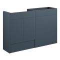 Vasca Liscio 1236mm Standard Basin & WC Unit Pack - Matt Arley Blue (Oak Cab)  - 0