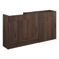 Vasca Liscio 1536mm Standard Basin  WC & 1 Door Unit Pack - Warm Walnut (Oak Cab)  - 0