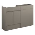Vasca Salto 1236mm Standard Basin & WC Unit Pack - Matt Stone (Oak Cab)  - 0