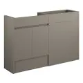 Vasca Salto 1236mm Standard Basin & WC Unit Pack - Matt Stone (Grey Cab) - 0