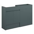 Vasca Salto 1236mm Standard Basin & WC Unit Pack - Matt Green Camo (Oak Cab)  - 0