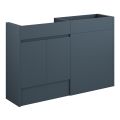 Vasca Salto 1236mm Standard Basin & WC Unit Pack - Matt Arley Blue (Oak Cab)  - 0
