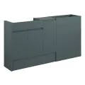 Vasca Salto 1536mm Standard Basin WC & 1 Door Unit Pack - Matt Green Camo (Oak Cab) - 0