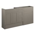 Vasca Bordo 1536mm Standard Basin  WC & 3 Drawer Unit Pack - Matt Stone (Oak Cab)  - 0