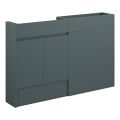 Vasca Salto 1236mm Slim Basin & WC Unit Pack - Matt Green Camo (Oak Cab)  - 0