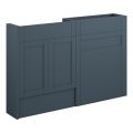 Vasca Bordo 1236mm Slim Basin & WC Unit Pack - Matt Arley Blue (Oak Cab)  - 0
