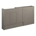 Vasca Bordo 1536mm Slim Basin WC & 1 Door Unit Pack - Matt Stone (Oak Cab) - 0