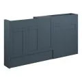 Vasca Bordo 1536mm Slim Basin WC & 1 Door Unit Pack - Matt Arley Blue (Oak Cab) - 0