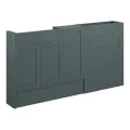 Vasca Bordo 1536mm Slim Basin WC & 1 Door Unit Pack - Matt Green Camo (Oak Cab) - 0
