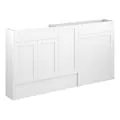 Vasca Bordo 1536mm Slim Basin WC & 1 Door Unit Pack - Matt White (Oak Cab) - 0