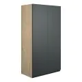 Vasca Salto 600mm Standard 2 Door Storage Unit - Matt Graphite Grey (Oak Cab)  - 0
