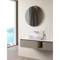 Vasca Casa 600mm Round Mirror - Brushed Brass  - 1