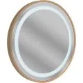 Vasca Ruota 600mm Round Front-Lit LED Mirror - Brushed Bronze - 0