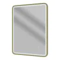 Vasca Porta 600mm Rectangle Front-Lit LED Mirror - Brushed Brass - 0
