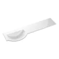 Vasca 1544mm Standard Round One-Piece Basin & Overflow Ring - Left Hand - 0