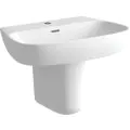 Vasca Moda 600x400mm 1TH Basin & Semi Pedestal - 0