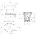 Vasca Vorrei Back To Wall WC & Soft Close Seat w/Br.Brass Finishes - 4