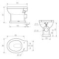 Vasca Vorrei Low Level WC & Satin White Wood Effect Seat - 5