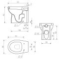 Vasca Distino Back To Wall WC & Soft Close Seat - 4