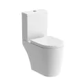 Vasca Milan Rimless Close Coupled Open Back WC & Soft Close Seat - 0