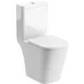 Vasca Moda Rimless Close Coupled Open Back Short Projection WC & Soft Close Seat - 0