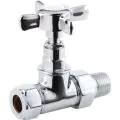 Vasca Crosshead Radiator Valves - Straight - 0