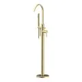 Vasca Nera Floor Standing Bath/Shower Mixer - Brushed Brass - 0