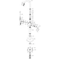 Vasca Cirocco Floor Standing Bath/Shower Mixer - Chrome - 1