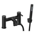 Vasca Cirocco Bath/Shower Mixer & Bracket - Matt Black - 0