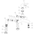 Vasca Avena Bath Filler - Chrome - 1