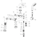 Vasca Avena Bath/Shower Mixer - Chrome - 1