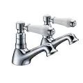Vasca Nira Bath Pillar Taps - Chrome - 0